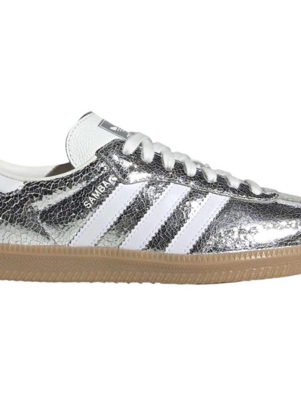 New Adidas Samba OG Silver Metallic Women’s Size 9 Sneakers.